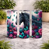 Floral Horse 13 15 OZ Straight Wrap