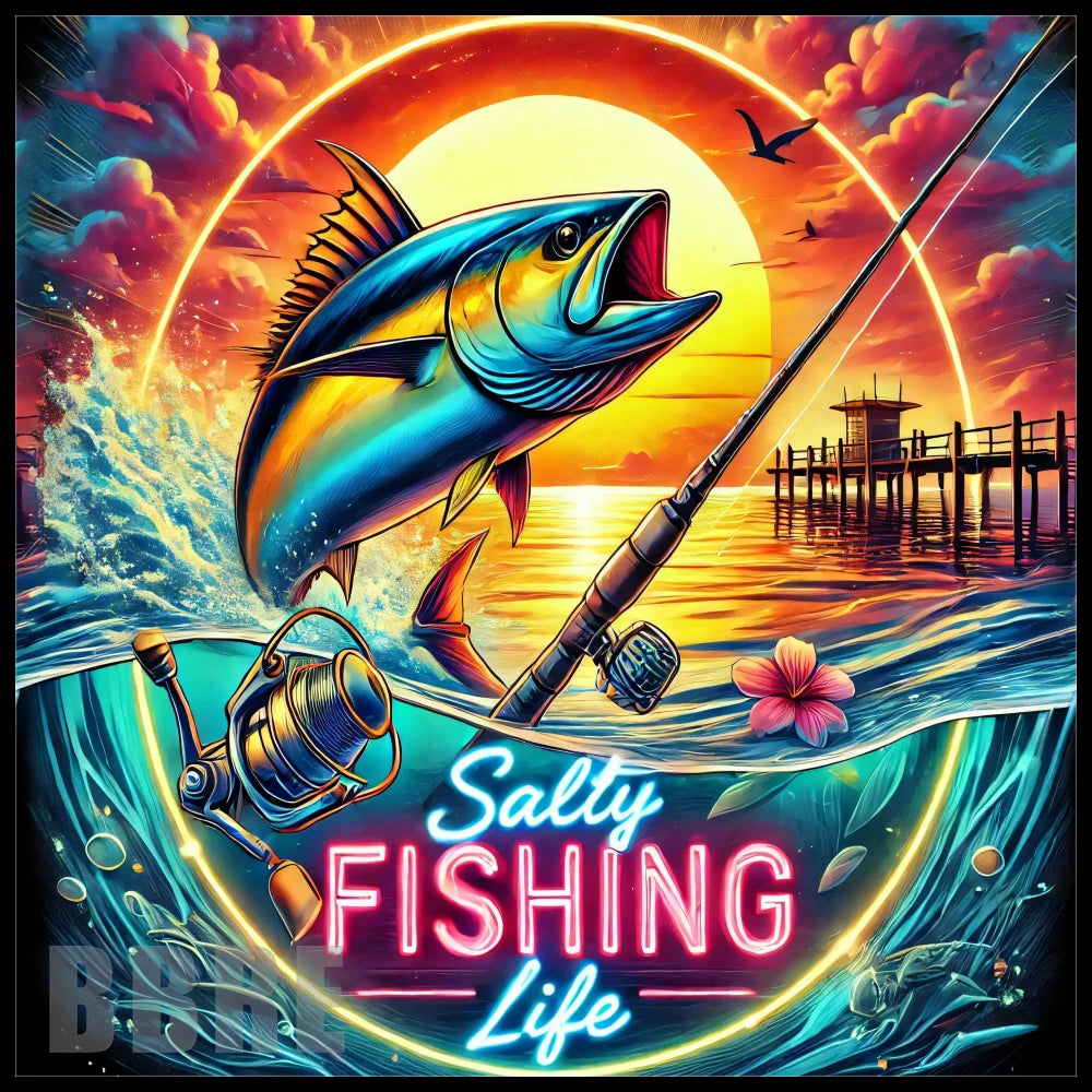 Salty Fishing 2 15 OZ Straight Wrap