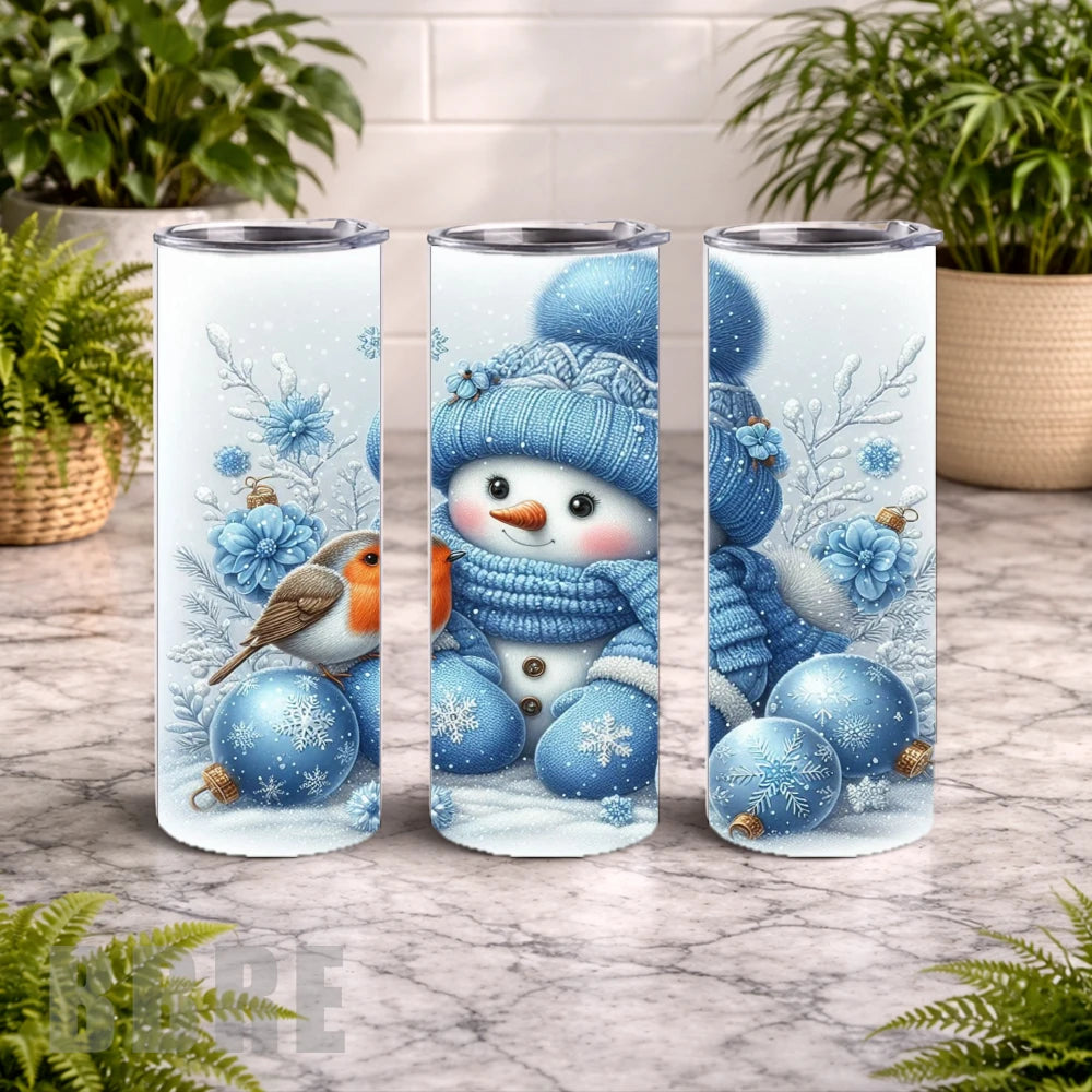 Snowman Cheer 2 15 OZ Straight Wrap