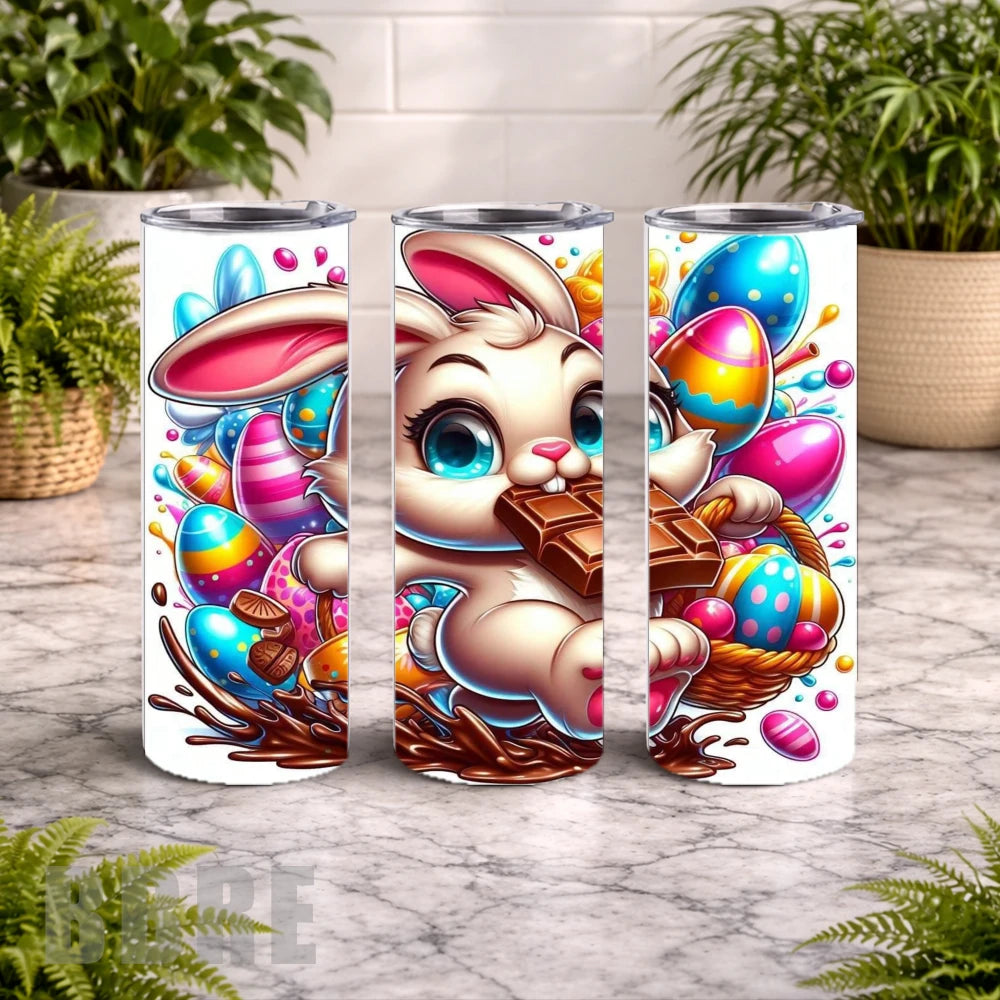 Chocolate Bunny 15 OZ Straight Wrap