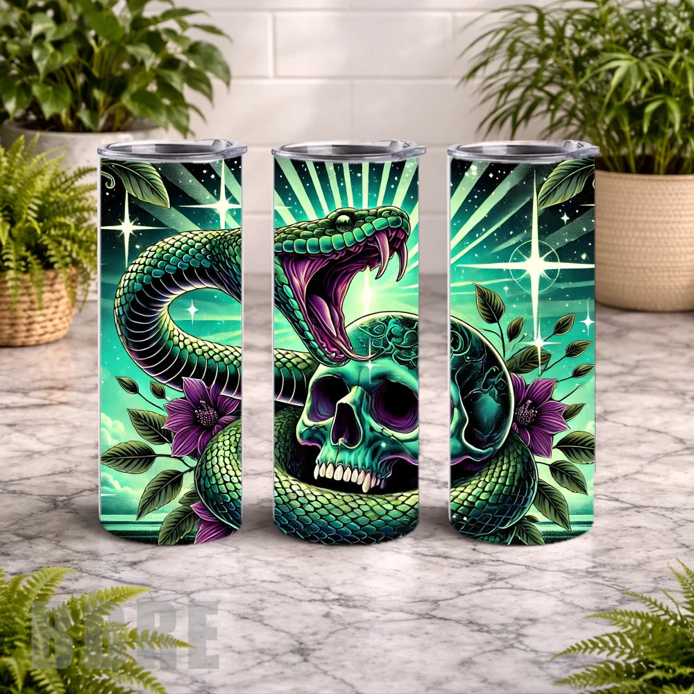 Snake Skull 2 15 OZ Straight Wrap