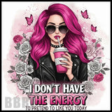 Pink Energy 15 OZ Straight Wrap