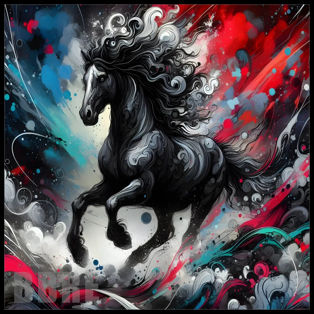 Majestic Black Stallion 15 OZ Straight Wrap