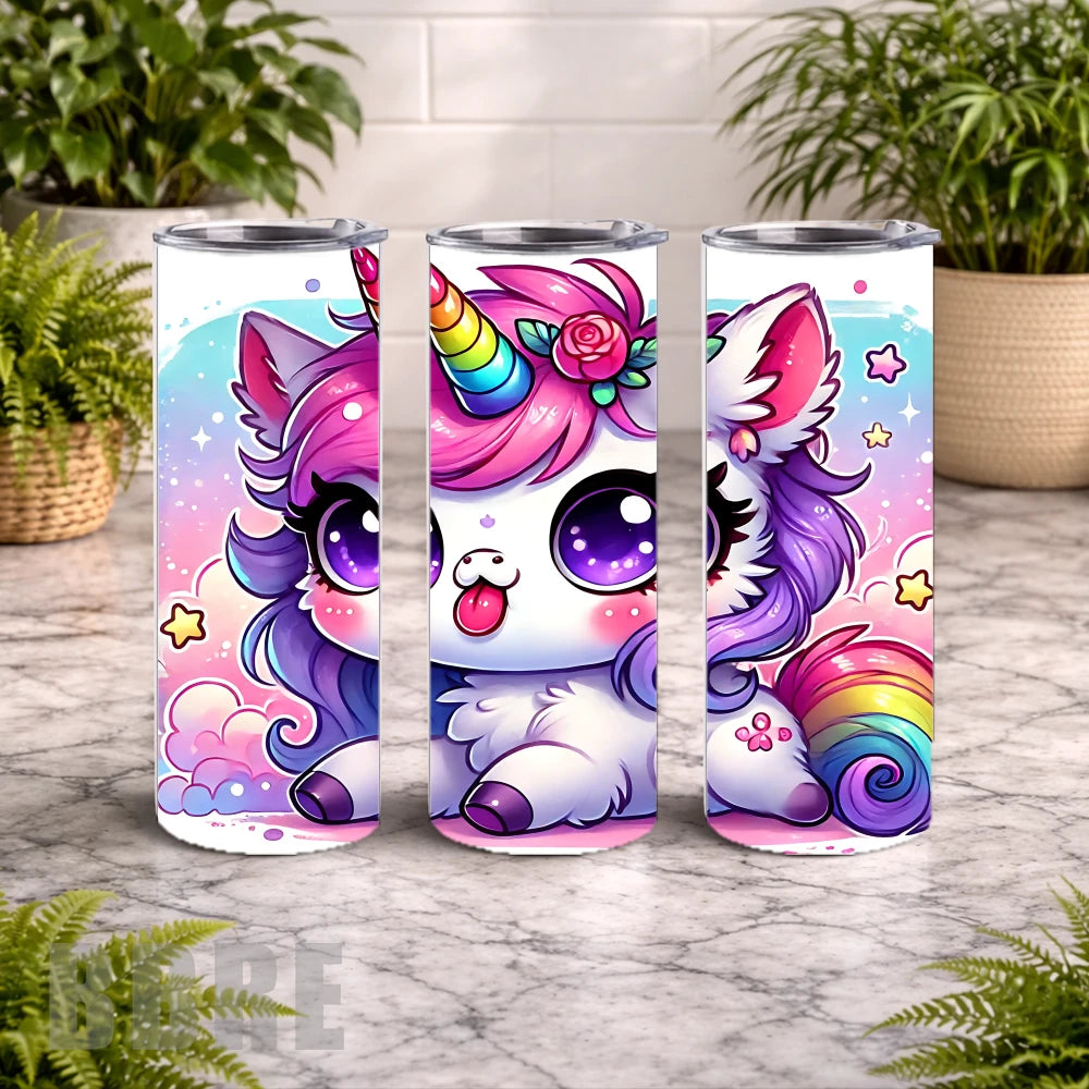 Cute Unicorn 15 OZ Straight Wrap
