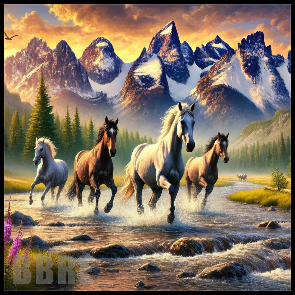 Majestic Horses 12 15 OZ Straight Wrap