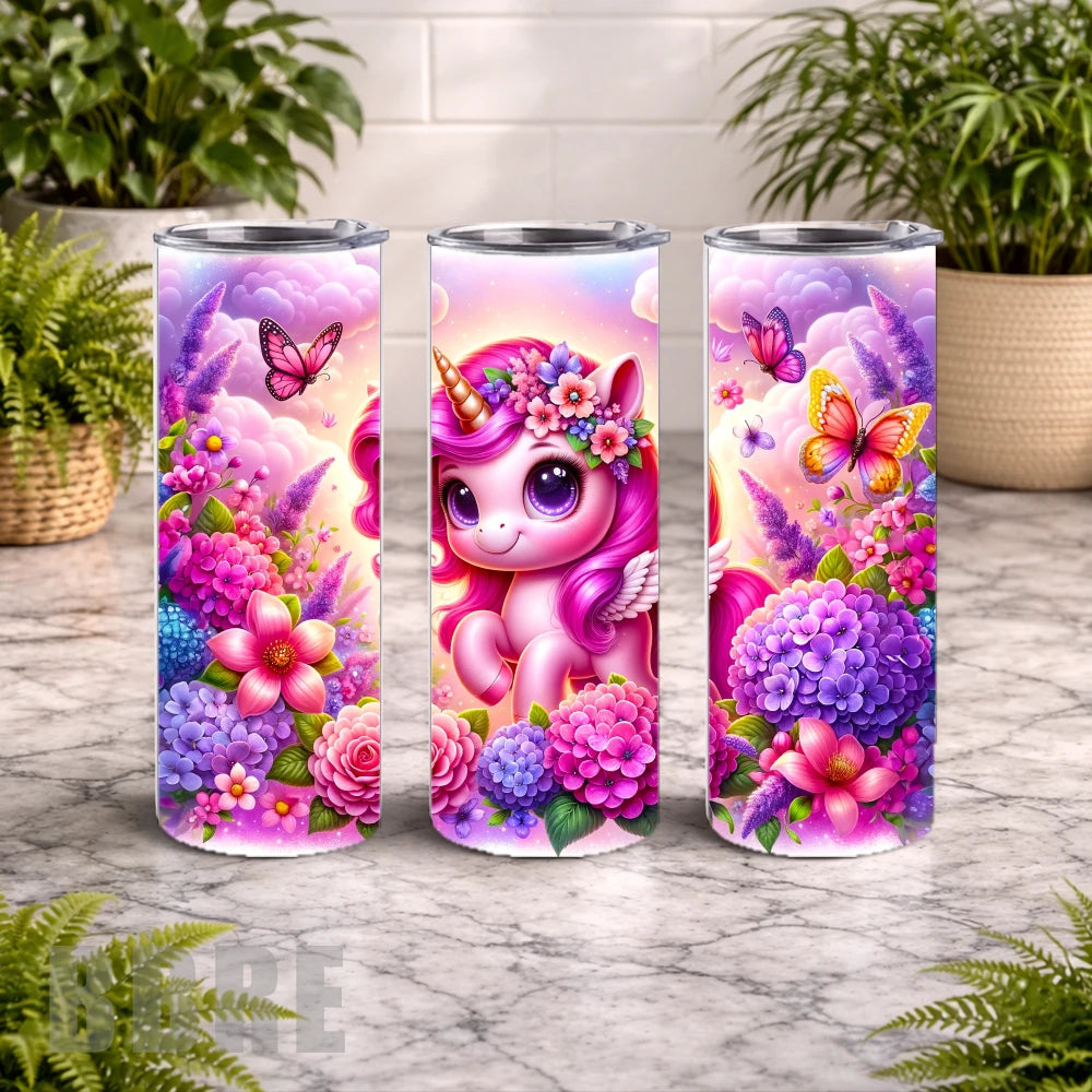 Floral Unicorn 7 15 OZ Straight Wrap