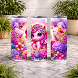 Floral Unicorn 7 15 OZ Straight Wrap