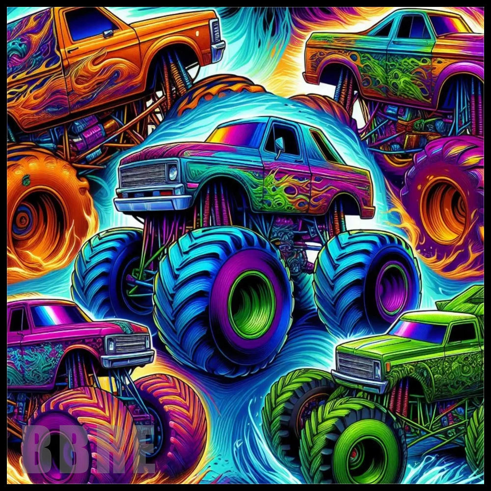 Monster Truck 6 15 OZ Straight Wrap