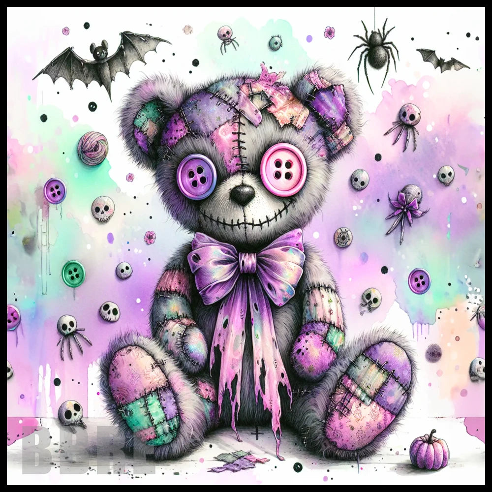 Spooky Teddy 15 OZ Straight Wrap