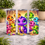 Colorful Dragons 15 OZ Straight Wrap