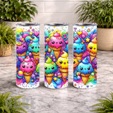 Colorful Ice Cream 4 15 OZ Straight Wrap