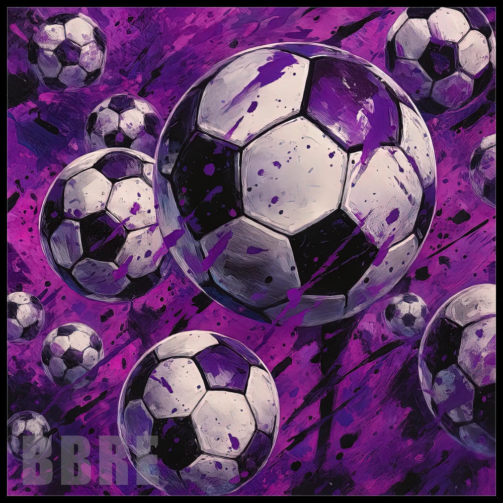 Purple Soccer 15 OZ Straight Wrap