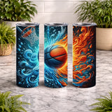 Fire Ice Basketball 15 OZ Straight Wrap