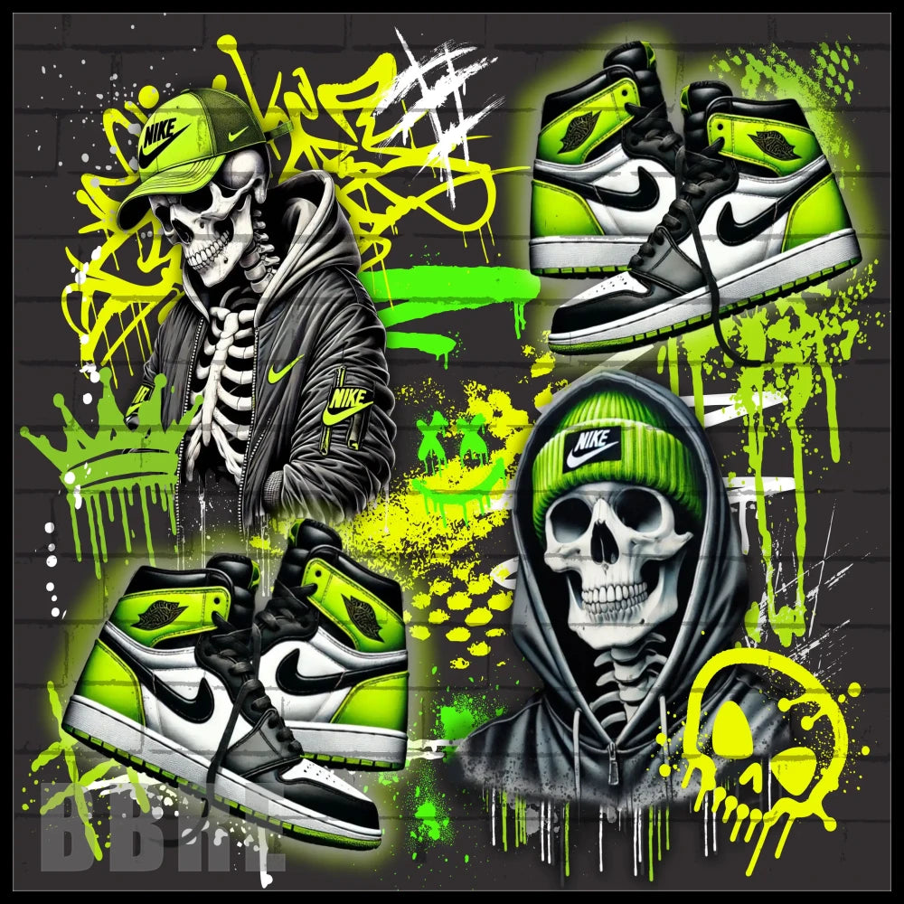Skull Sneakers 15 OZ Straight Wrap