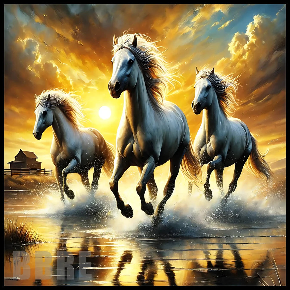 Majestic Horses 14 15 OZ Straight Wrap