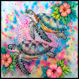 Tropical Turtles 8 15 OZ Straight Wrap