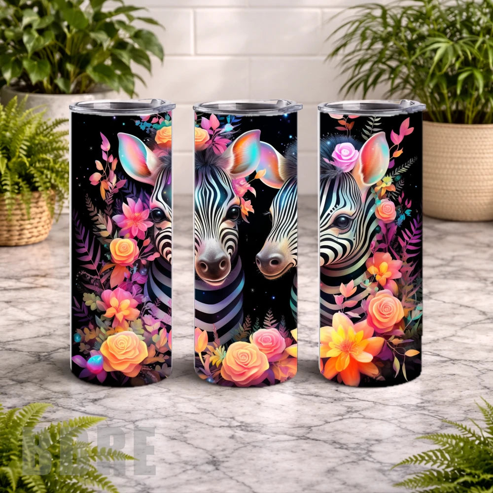 Zebra Blossom 15 OZ Straight Wrap