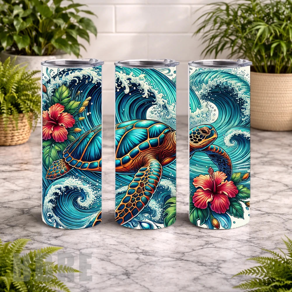 Tropical Turtle 20 15 OZ Straight Wrap