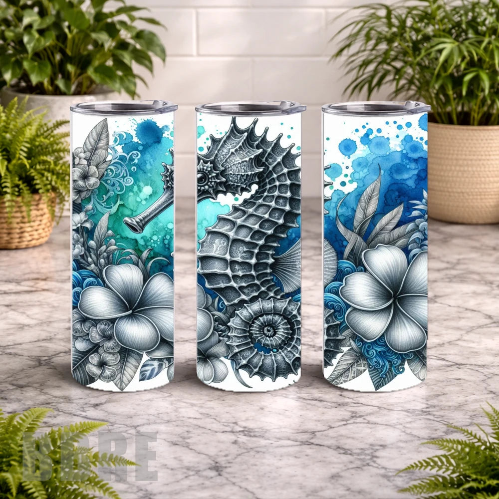 Seahorse Elegance 15 OZ Straight Wrap