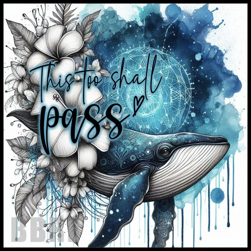 Whale Blossom 15 OZ Straight Wrap