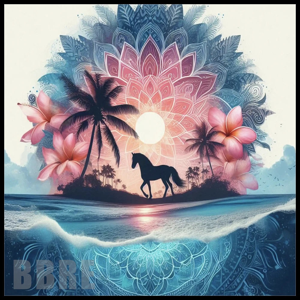Tropical Horse 15 OZ Straight Wrap