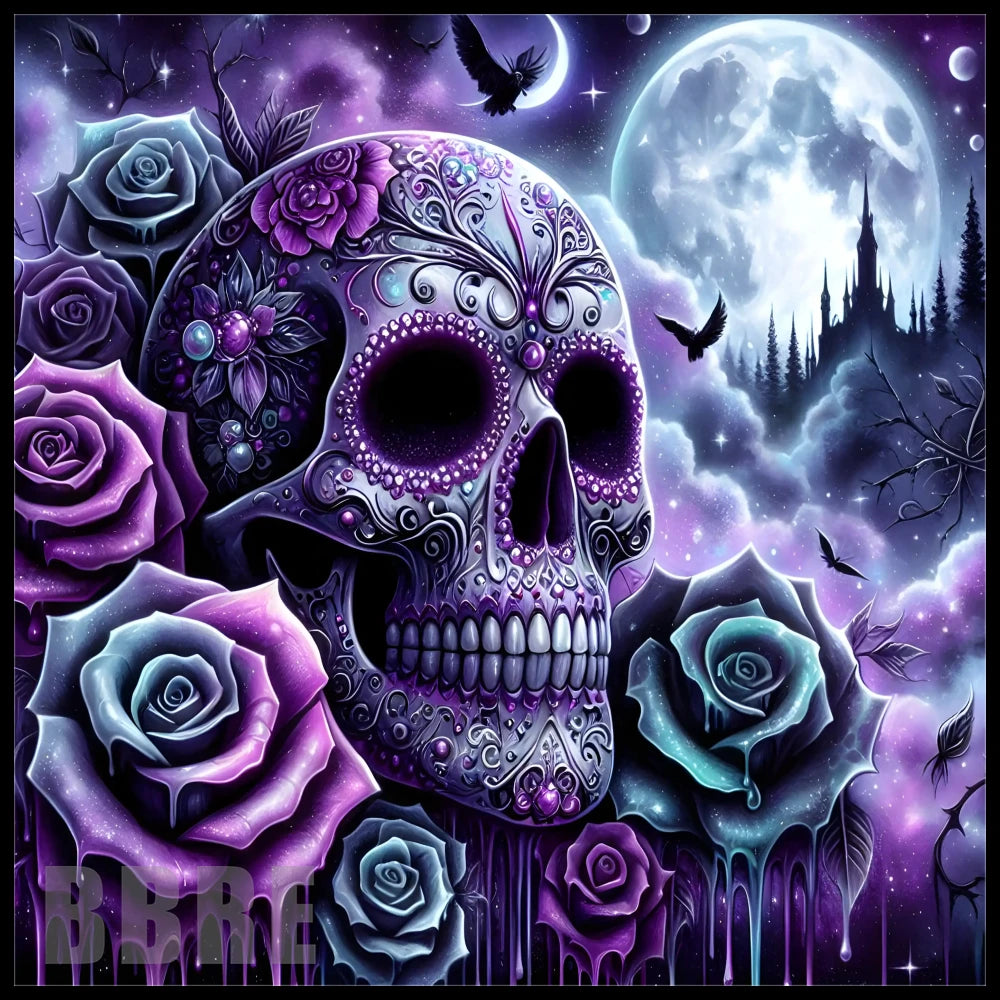 Gothic Skull 4 15 OZ Straight Wrap