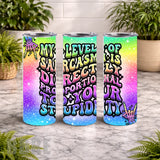 Sarcastic Skeleton 15 OZ Straight Wrap