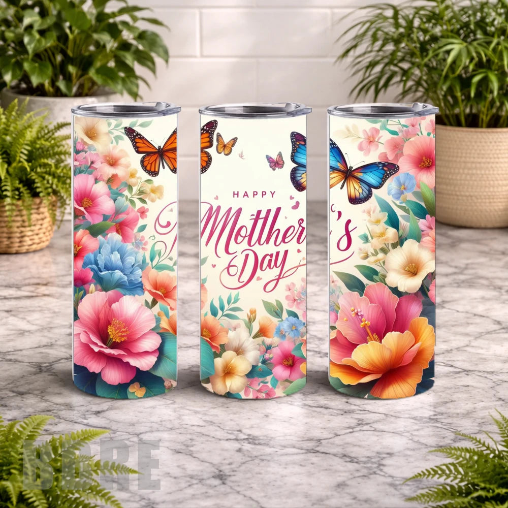Floral Butterflies 5 15 OZ Straight Wrap