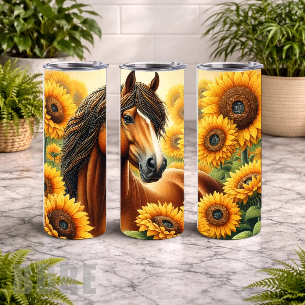Sunflower Horse 3 15 OZ Straight Wrap