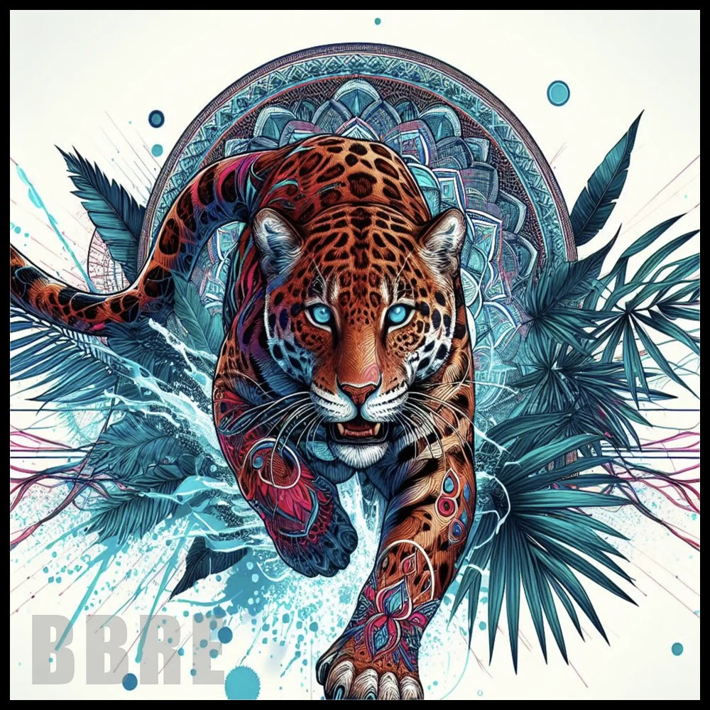 Jungle Leopard 15 OZ Straight Wrap