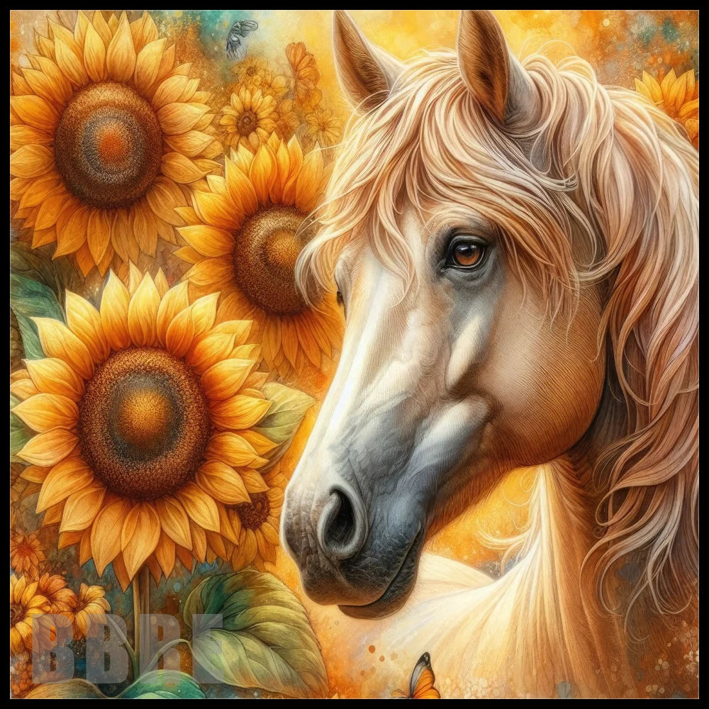 Sunflower Horse 4 15 OZ Straight Wrap