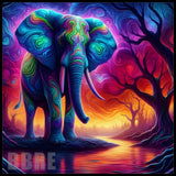 Colorful Elephant 10 15 OZ Straight Wrap