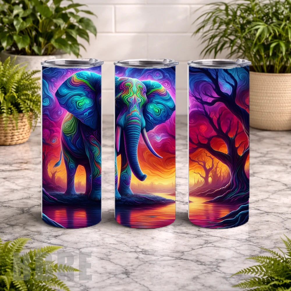 Colorful Elephant 10 15 OZ Straight Wrap