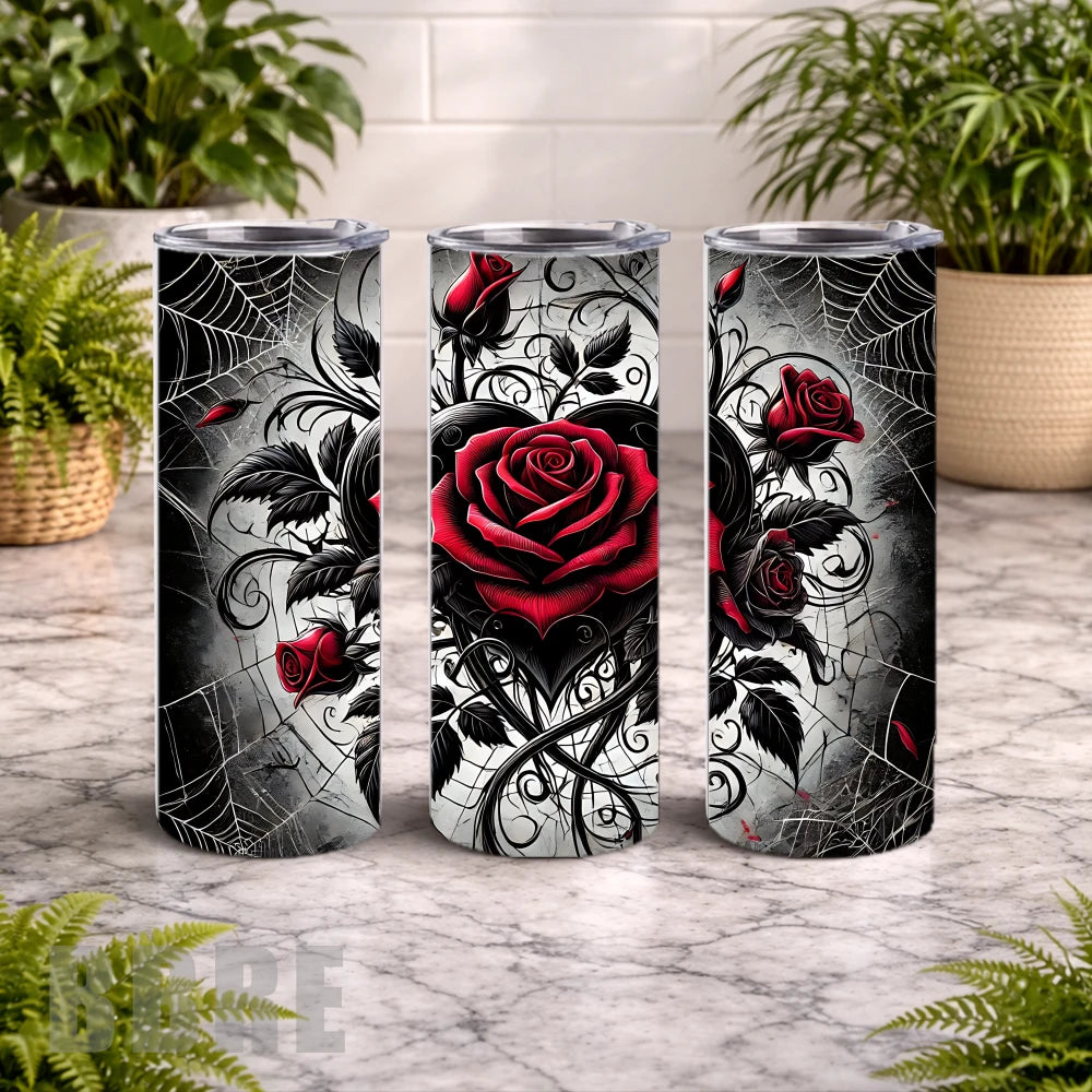 Rose Heart 15 OZ Straight Wrap