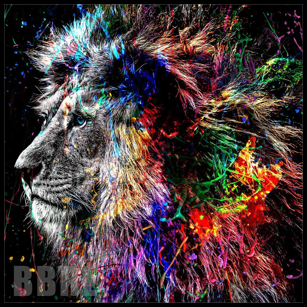 Colorful Lion 15 OZ Straight Wrap
