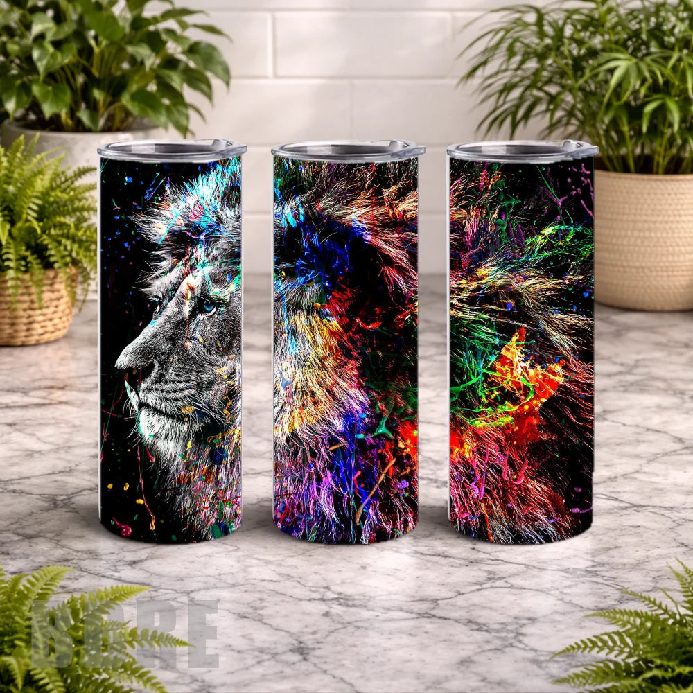 Colorful Lion 15 OZ Straight Wrap