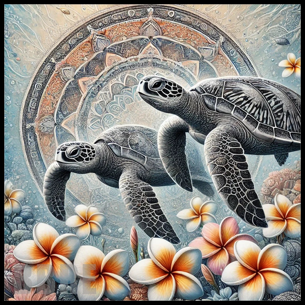 Turtle Mandala 4 15 OZ Straight Wrap