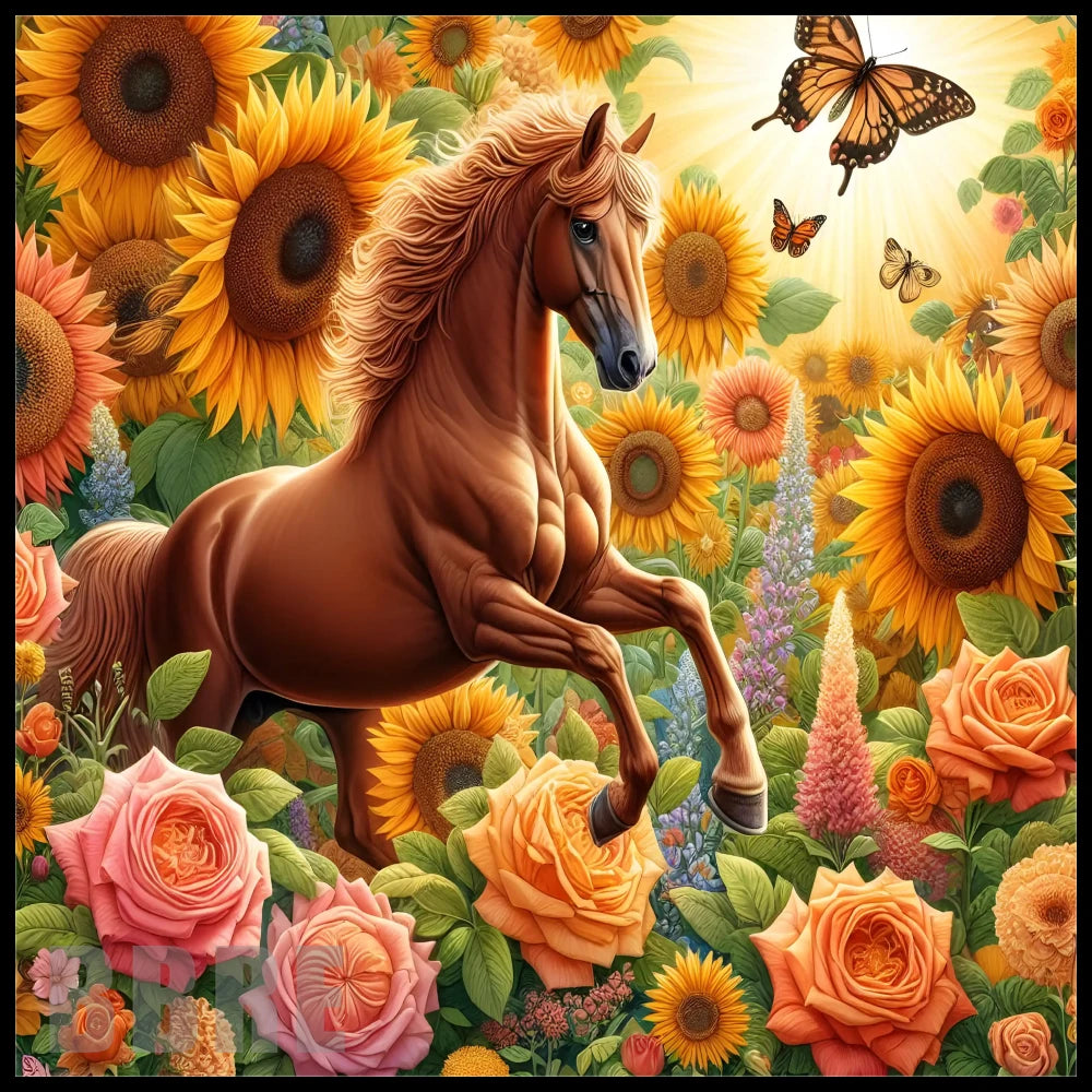 Sunflower Horse 5 15 OZ Straight Wrap