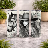 Cowgirl Portrait 15 OZ Straight Wrap