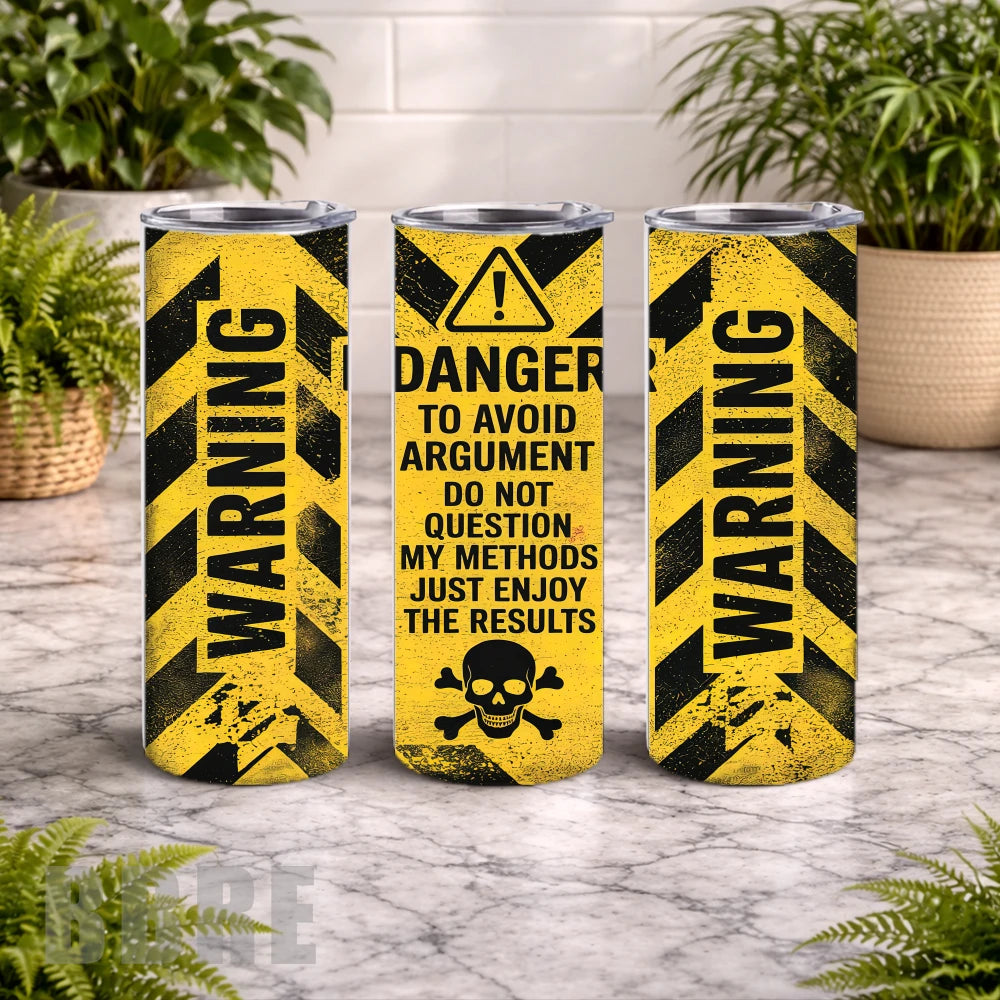 Warning Skull 15 OZ Straight Wrap