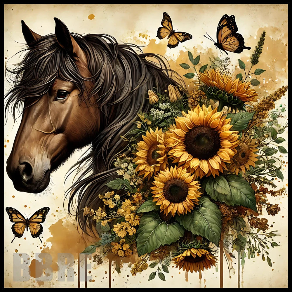 Sunflower Horse 8 15 OZ Straight Wrap