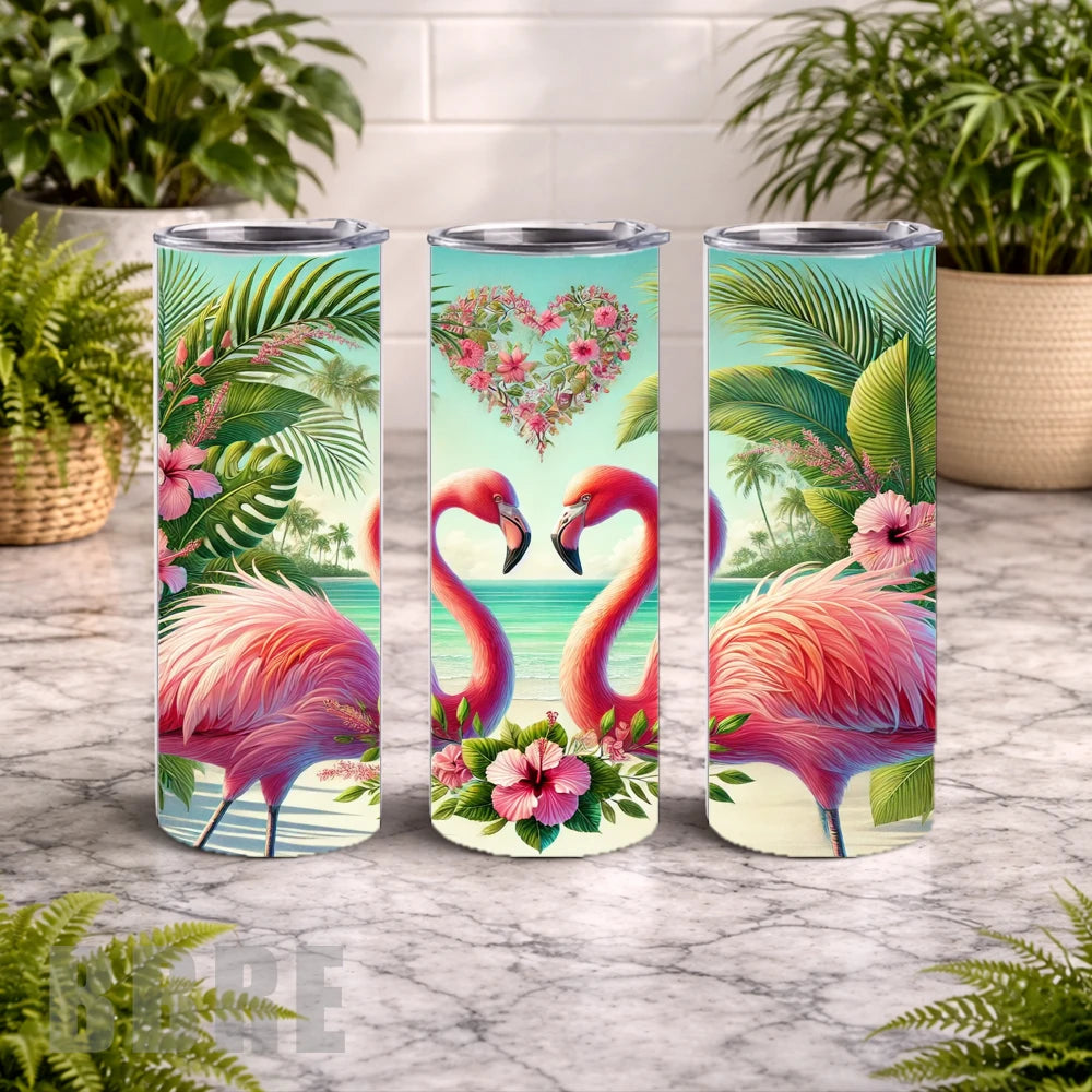 Flamingo Paradise 3 15 OZ Straight Wrap