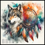Wolf Dreamcatcher 17 15 OZ Straight Wrap