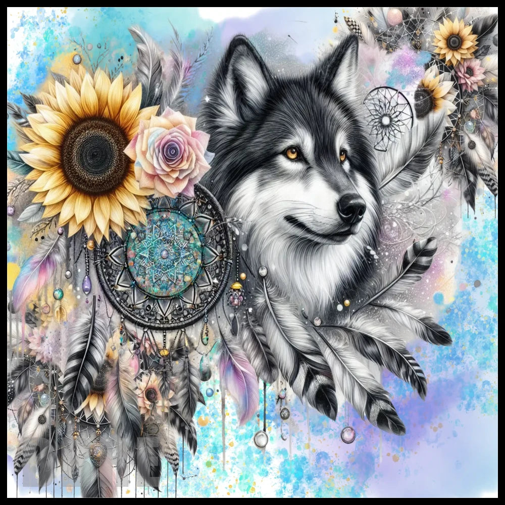 Wolf Dreamcatcher 18 15 OZ Straight Wrap