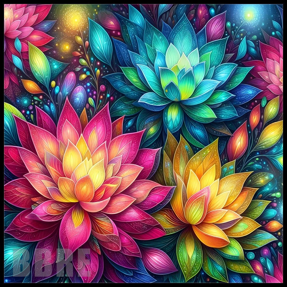 Vibrant Blossoms 15 OZ Straight Wrap