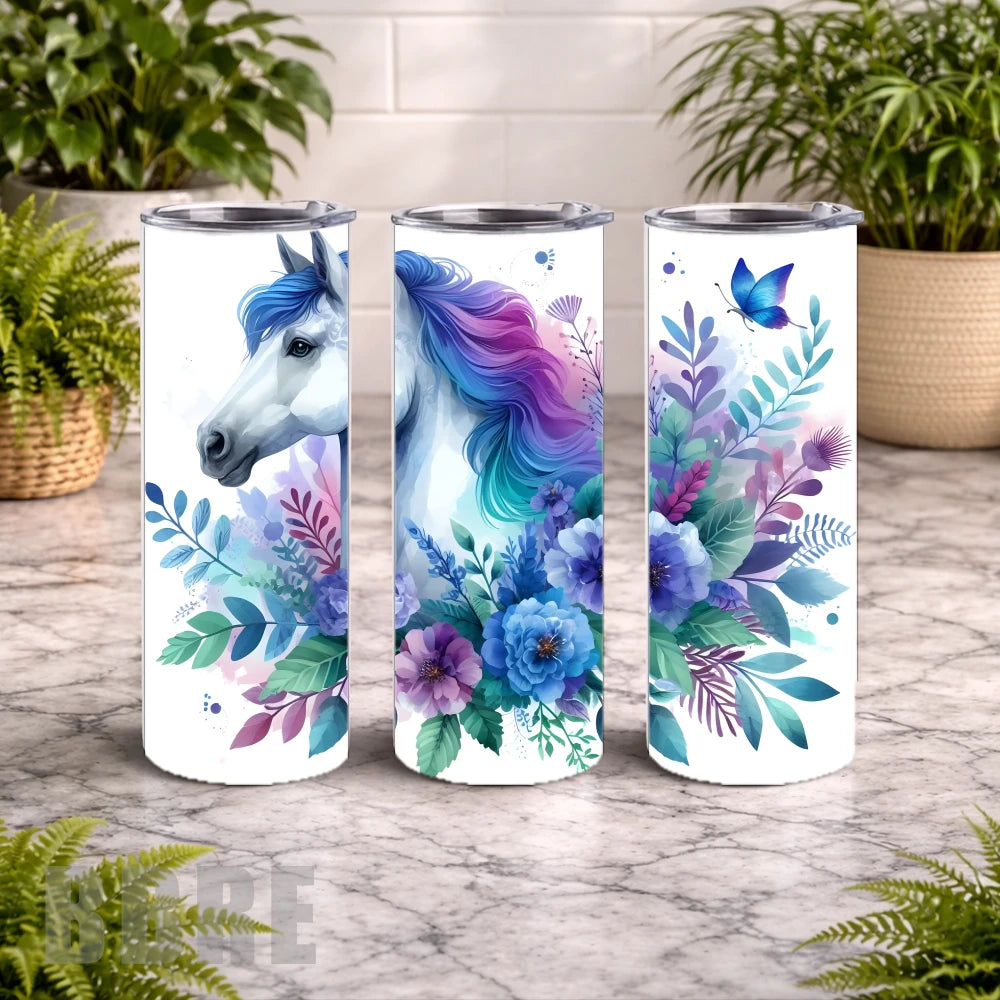 Floral Unicorn 6 15 OZ Straight Wrap