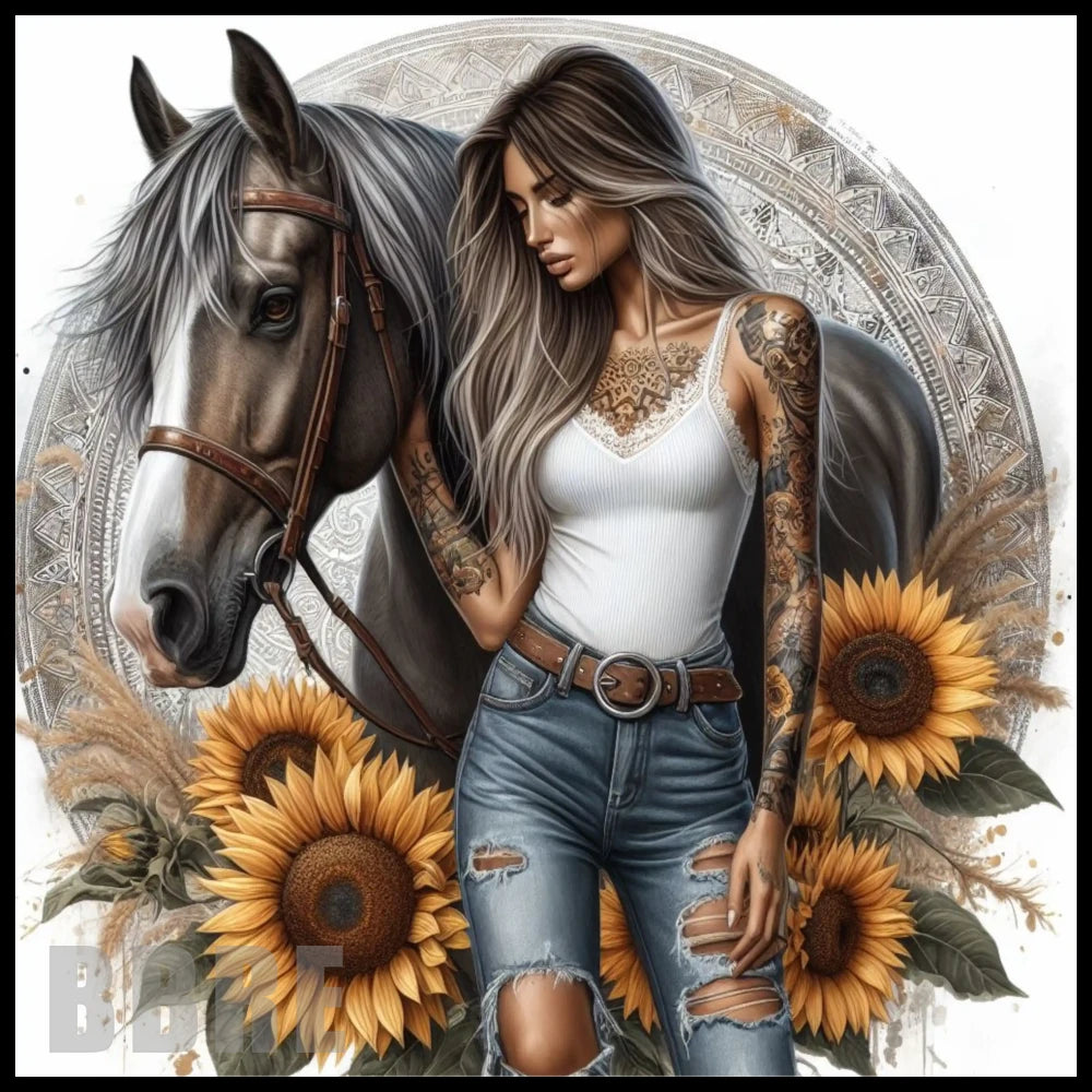 Sunflower Horse 14 15 OZ Straight Wrap
