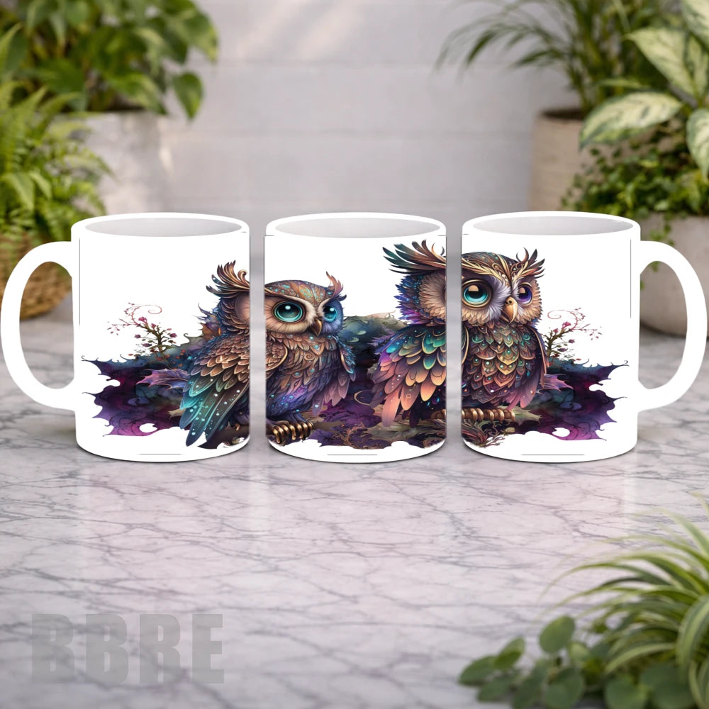 Colorful Owls Mockup Product Photo