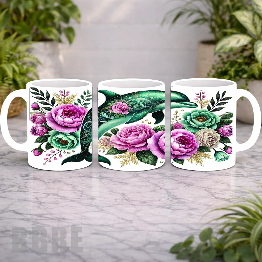 Dolphin Floral Mockup Product Photo