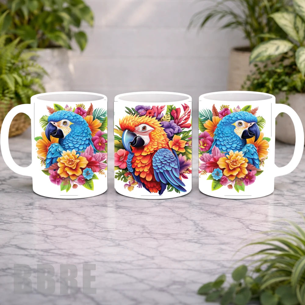 Tropical Parrots Mockup Product Photo